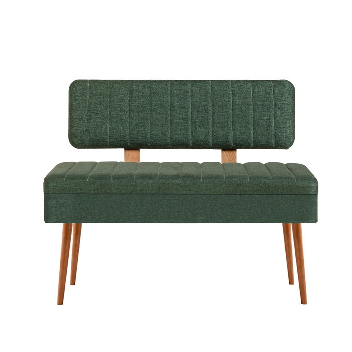 Hanah Home Banco 1070 Pino Atlántico y Verde 110x82.5x40 cm